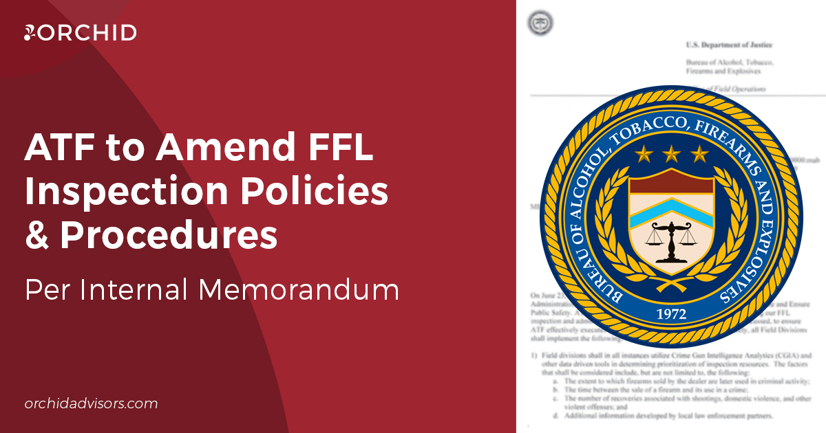 Text on red background with ATF seal over blurred document