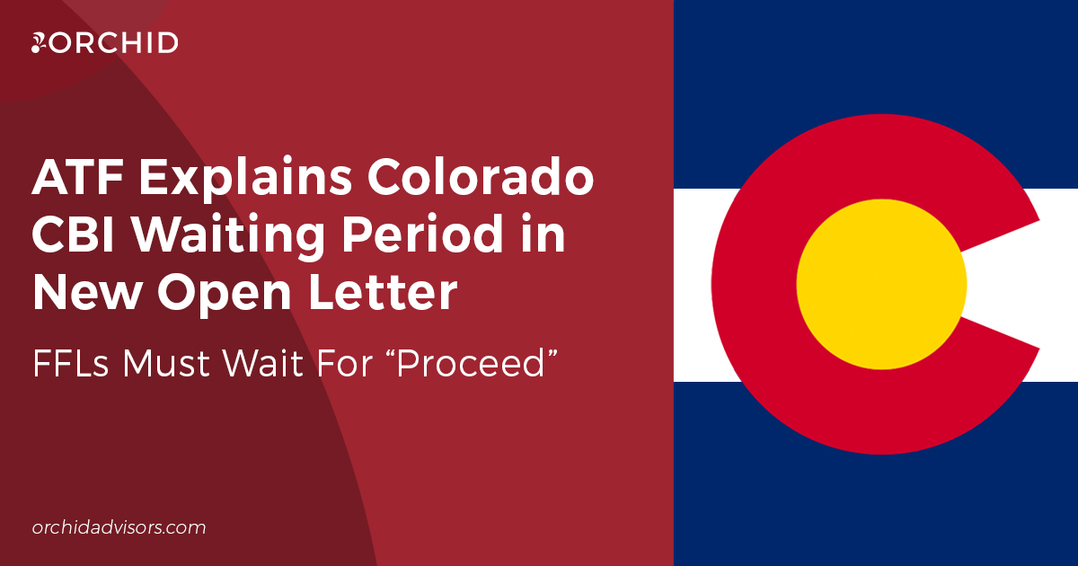 Text on red background with Colorado flag