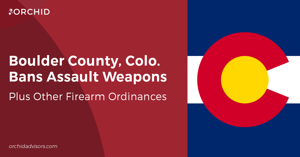 Boulder County, Colo. Bans Assault Weapons, Among Other Restrictions
