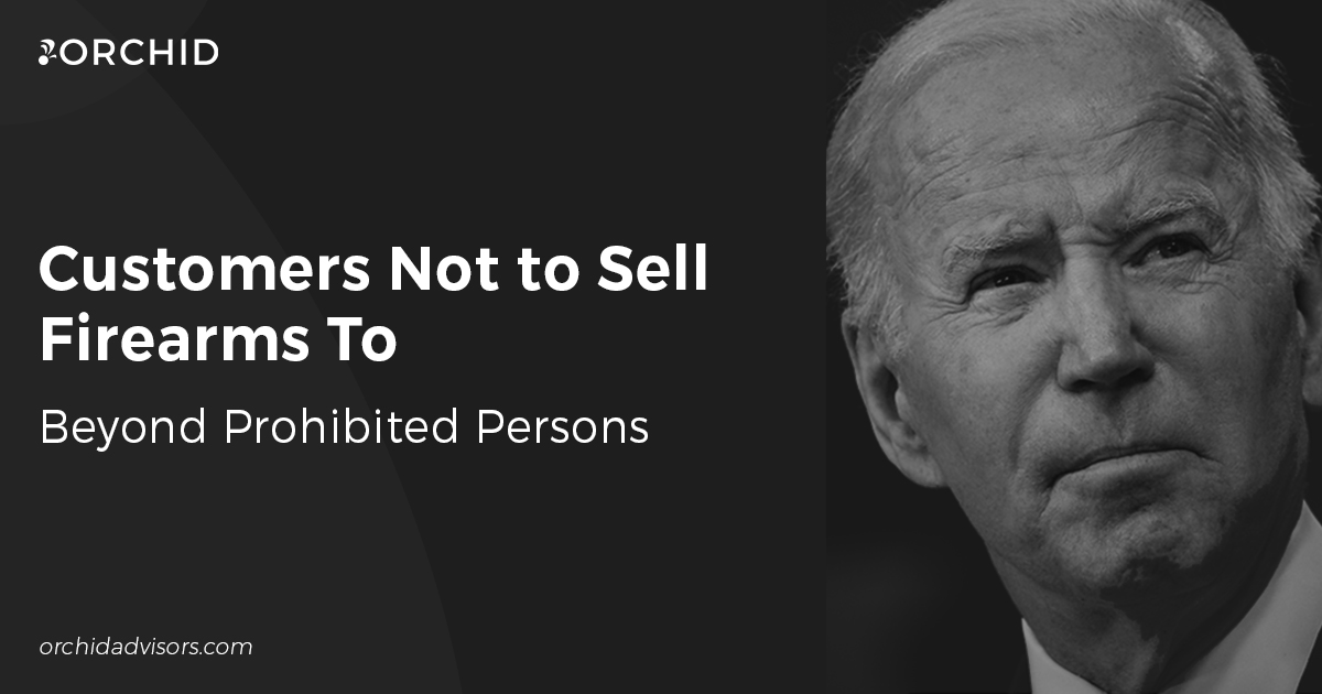 White text atop black background next to grayscale photo of President Joe Biden