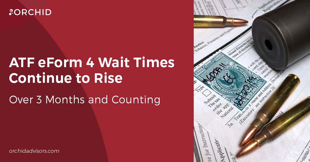 ATF eForm 4 Wait Times Continue to Rise