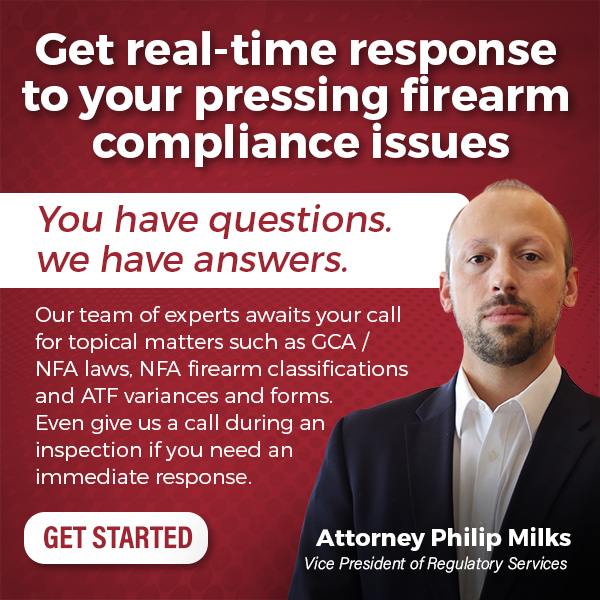 Get real-time response to your pressing firearm compliance issues