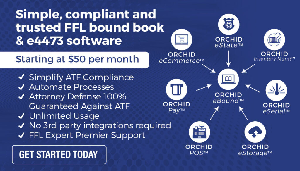 Simple Compliant and trusted FFL bound book and e4473 software