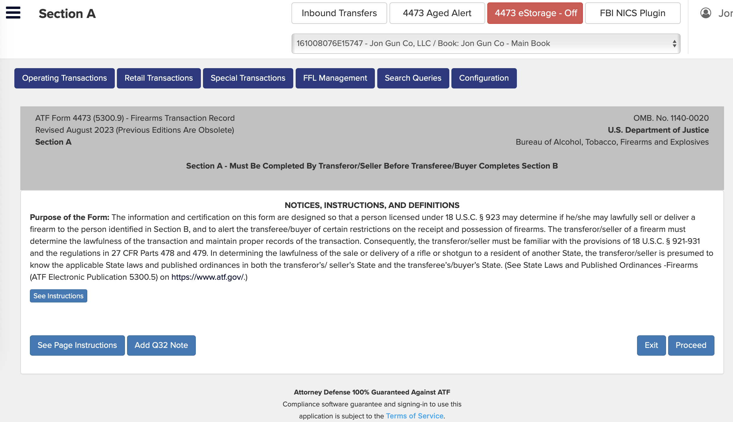 ATF Form 4473 ATF Form 4473 - Orchid eBound