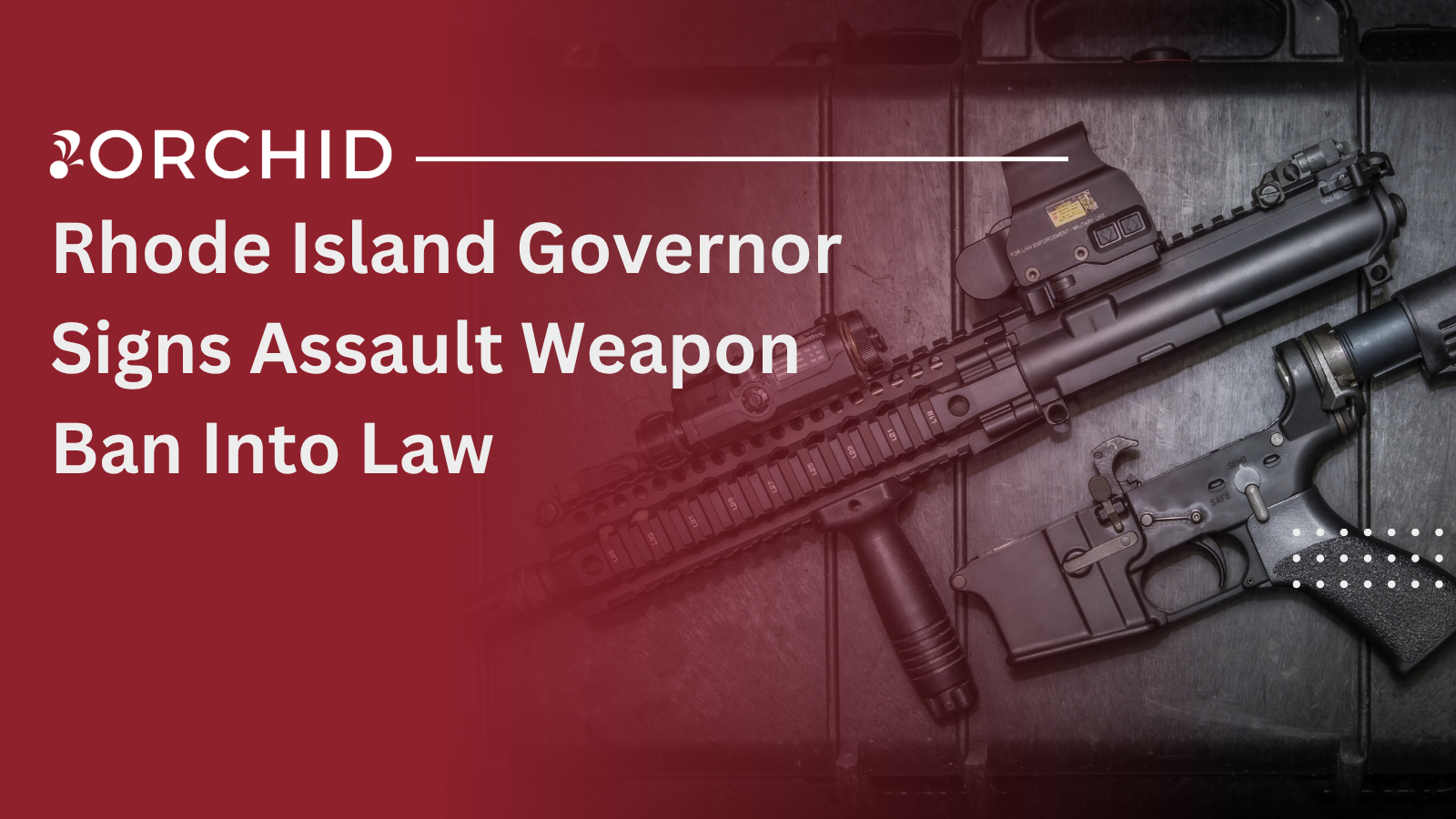 Rhode Island Governor Signs Assault Weapon Ban Into Law